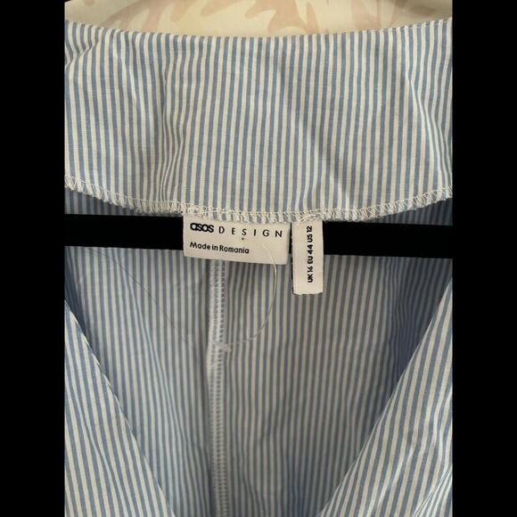 DISCOUNT SHIPPING NWOT ASOS Design Striped Puff Sleeve Dress - Picture 2 of 5